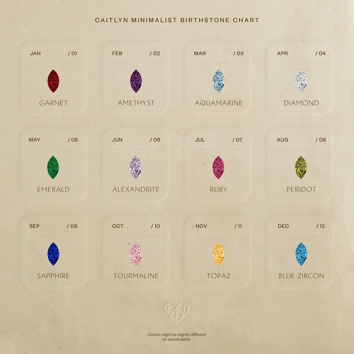 Birthstone Marquise Drop Studs