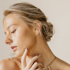 Rylee Diamond Wire Earrings in Silver