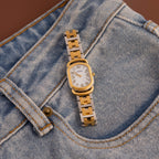 Vintage Hermes Swiss Rallye Oval Two Tone Watch