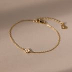 Rounded Flower Jewelry Set in 18K Gold
