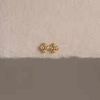 Rounded Flower Jewelry Set in 18K Gold