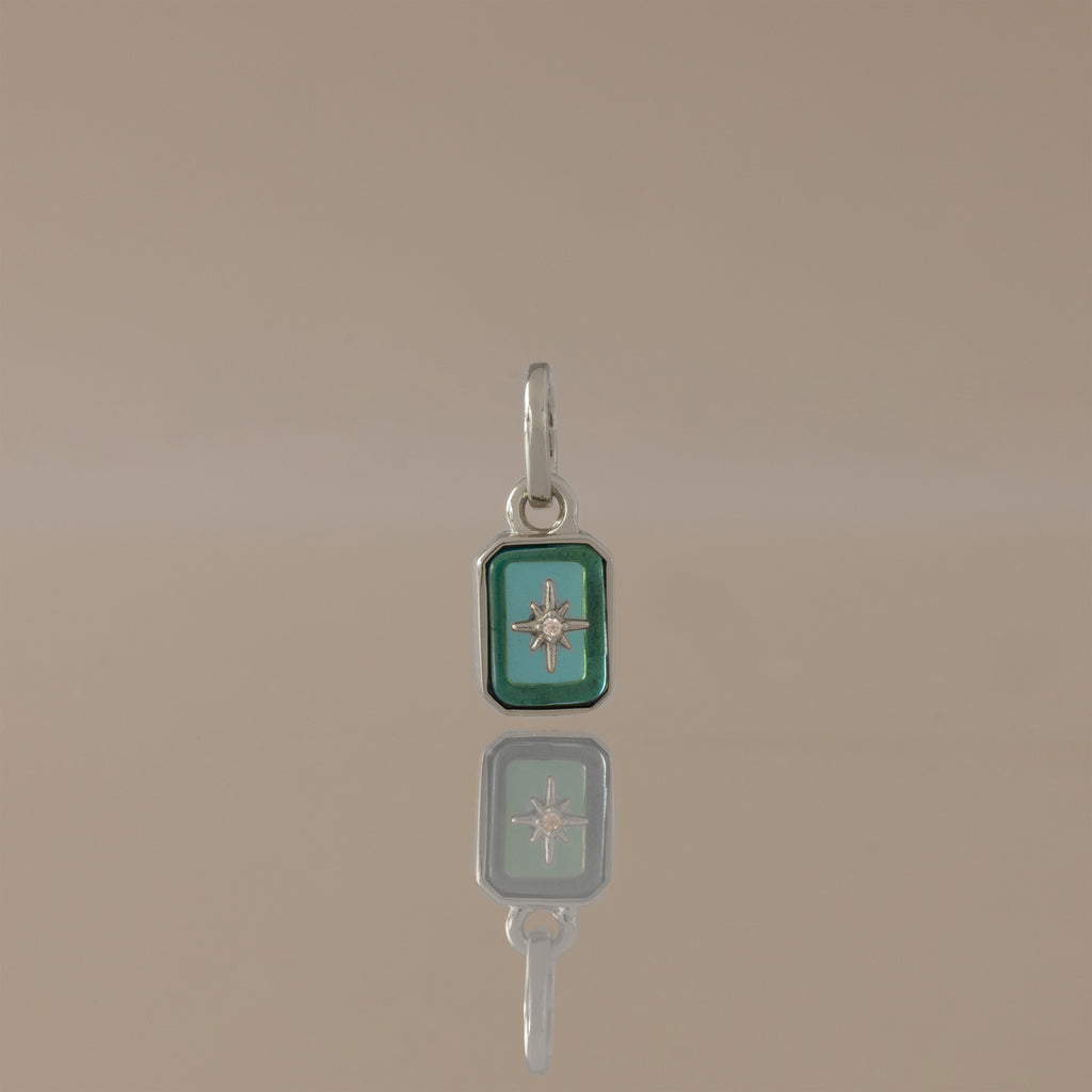 North Star Blue Zircon Charm