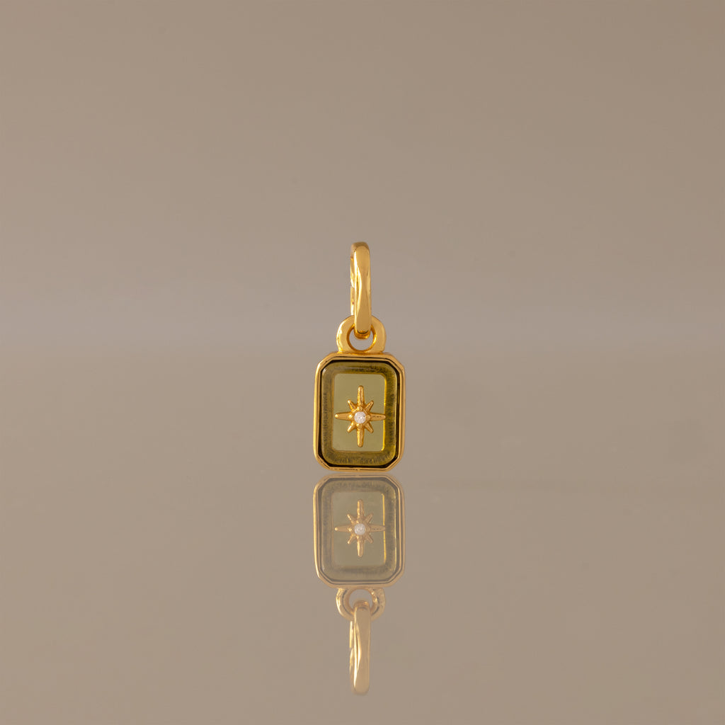 North Star Peridot Charm