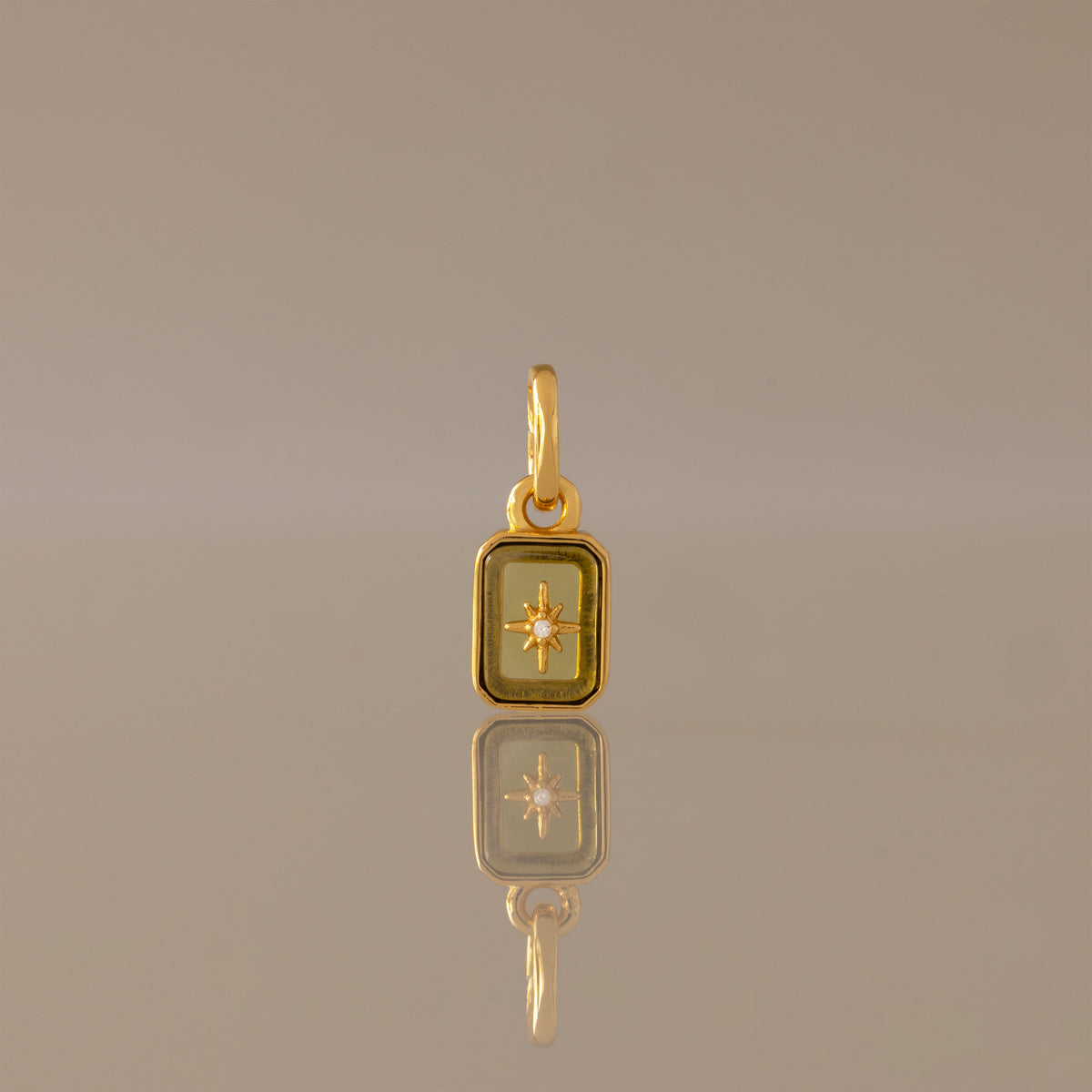 North Star Peridot Charm