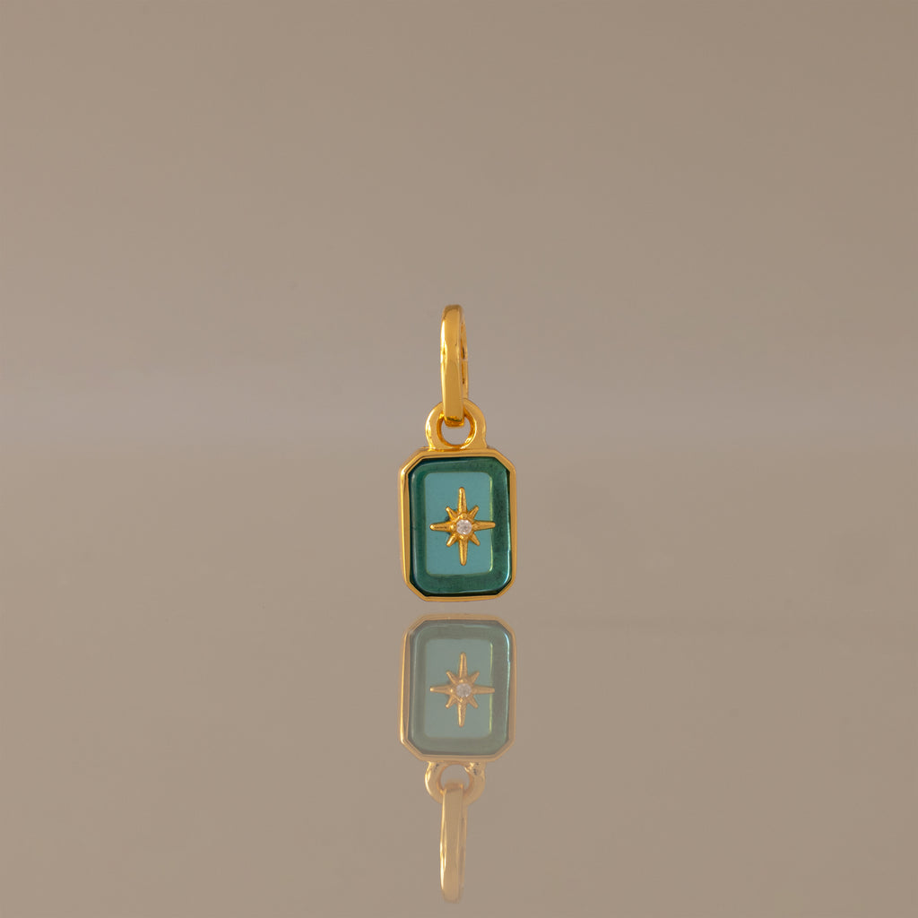 North Star Blue Zircon Charm