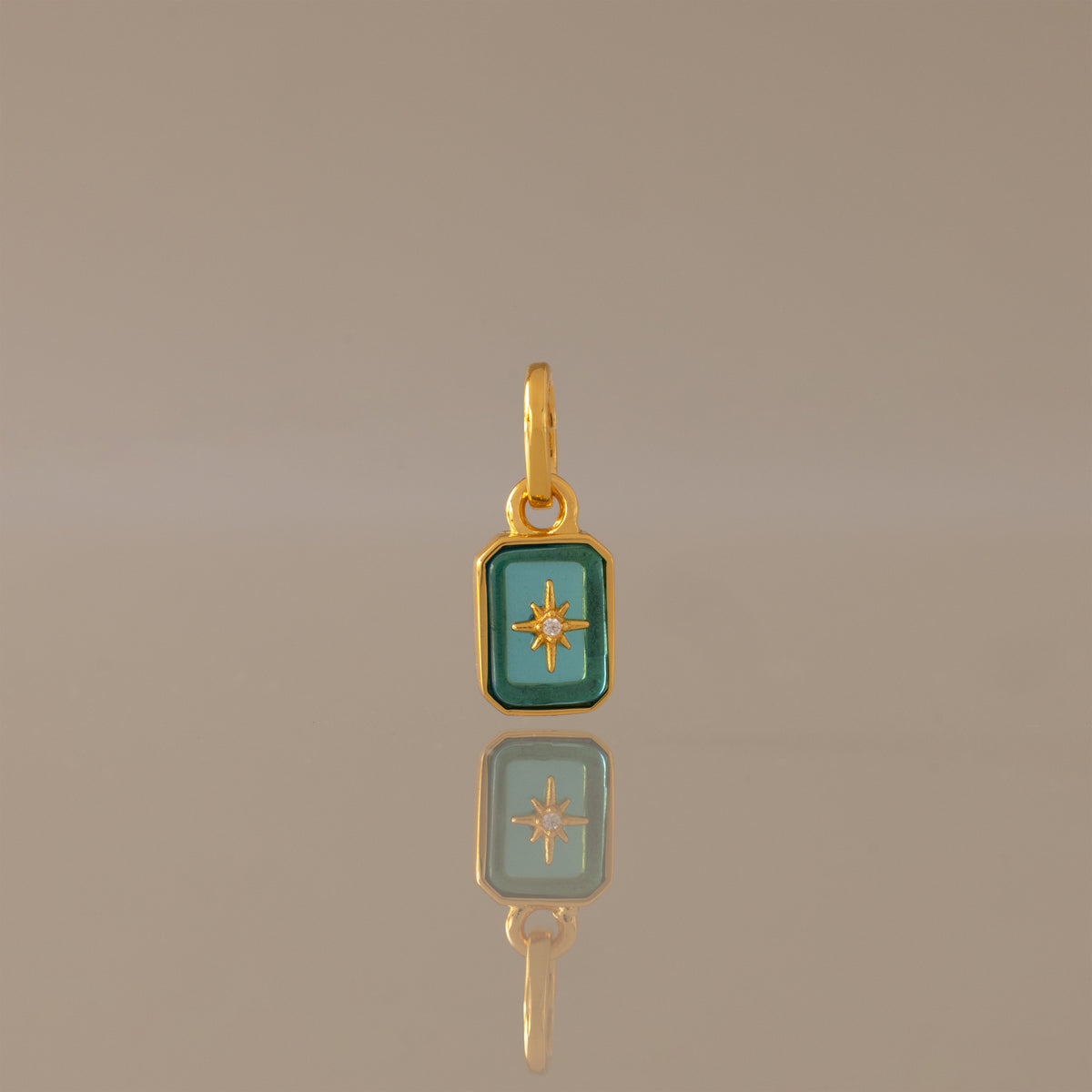 North Star Blue Zircon Charm
