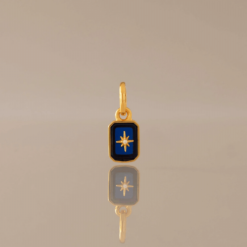 North Star Sapphire Charm