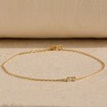 Pulsera con piedras de nacimiento de talla baguette