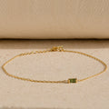 Bracelet avec pierre de naissance baguette