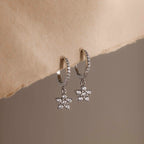 Diamond Blossom Drop Huggies
