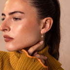 Diamond Blossom Drop Huggies
