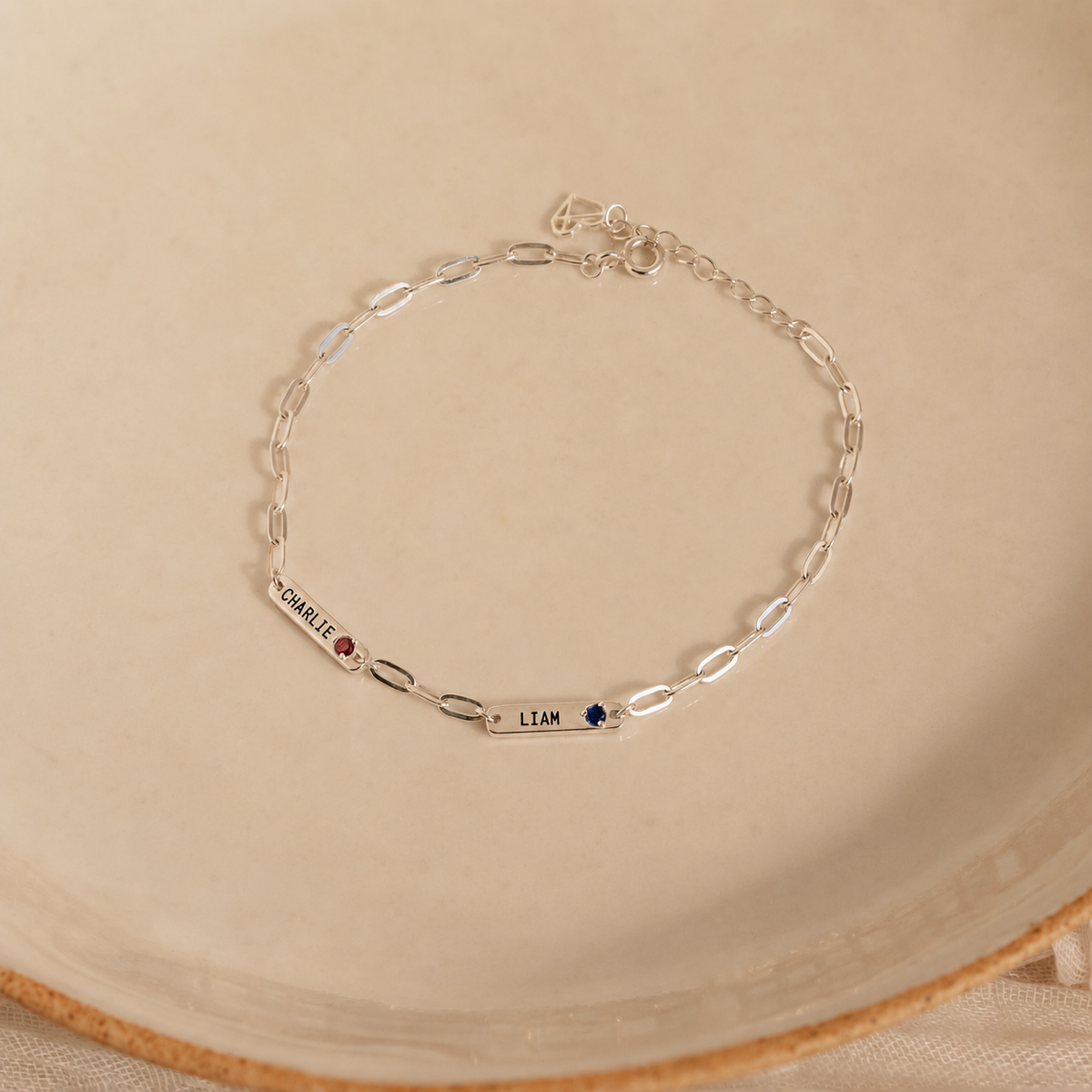 Mini Name Birthstone Bracelet