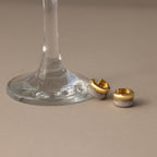 Duo Mixed Metal Pave Huggies