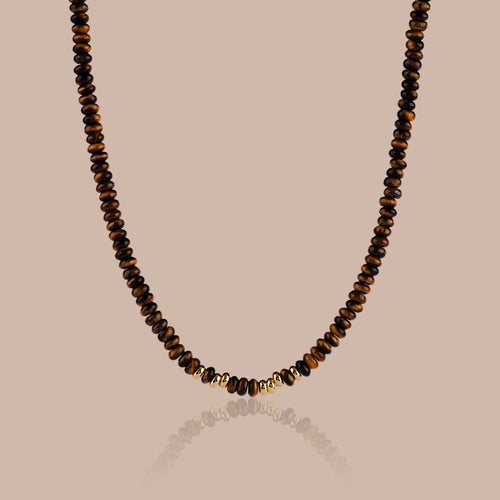 Beaded Tiger's Eye Necklace