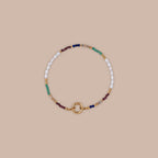 Oasis Rainbow Bead Charm Bracelet