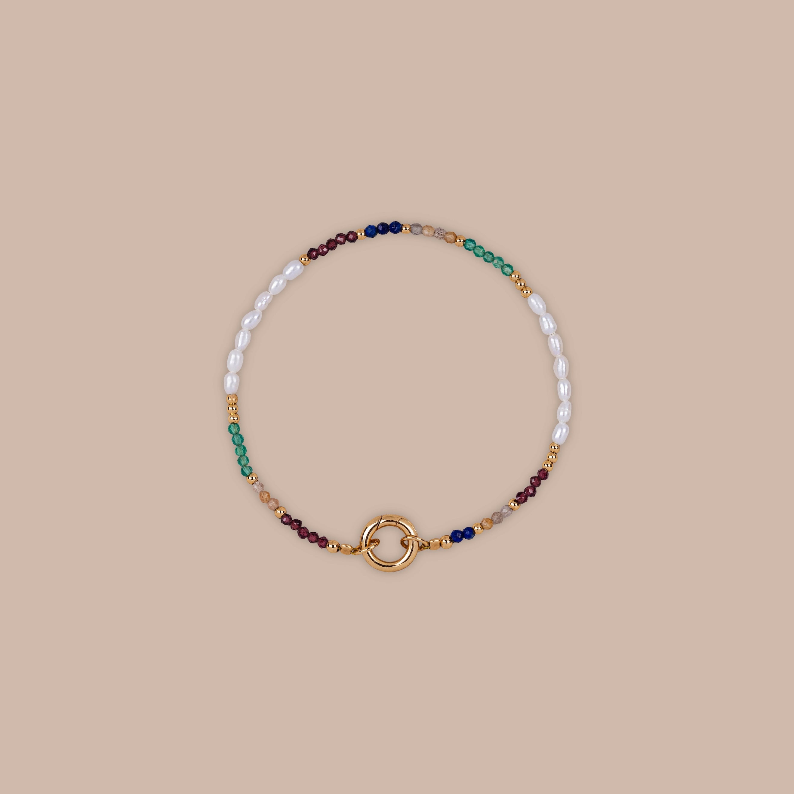 Oasis Rainbow Bead Charm Bracelet