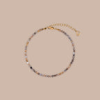 Sunstone Beaded Charm Anklet
