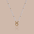 Pearl Beaded Charm Necklace