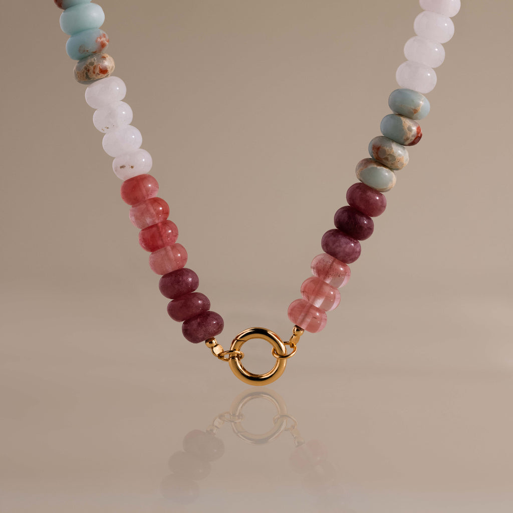 Ember Beaded Charm Necklace