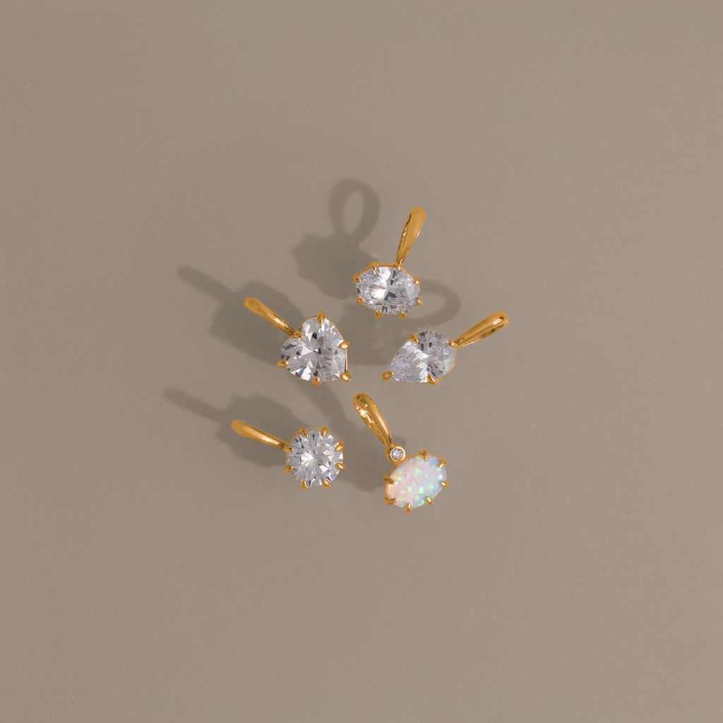 Love Mixed Gemstone Charm Set