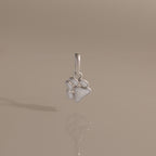 Paw Print Charm in Silver