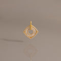 Art Deco Halo Charm in 18K Gold