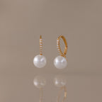 Shimmer Pearl Drop Earrings