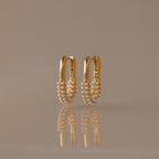 Pearl Cluster Link Hoops