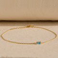 Pulsera con piedras de nacimiento de talla baguette