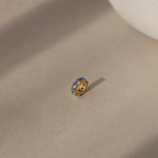 Infinity Blue Zircon Charm