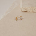 Aretes de diamantes ovalados