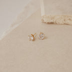 Aretes de diamantes ovalados
