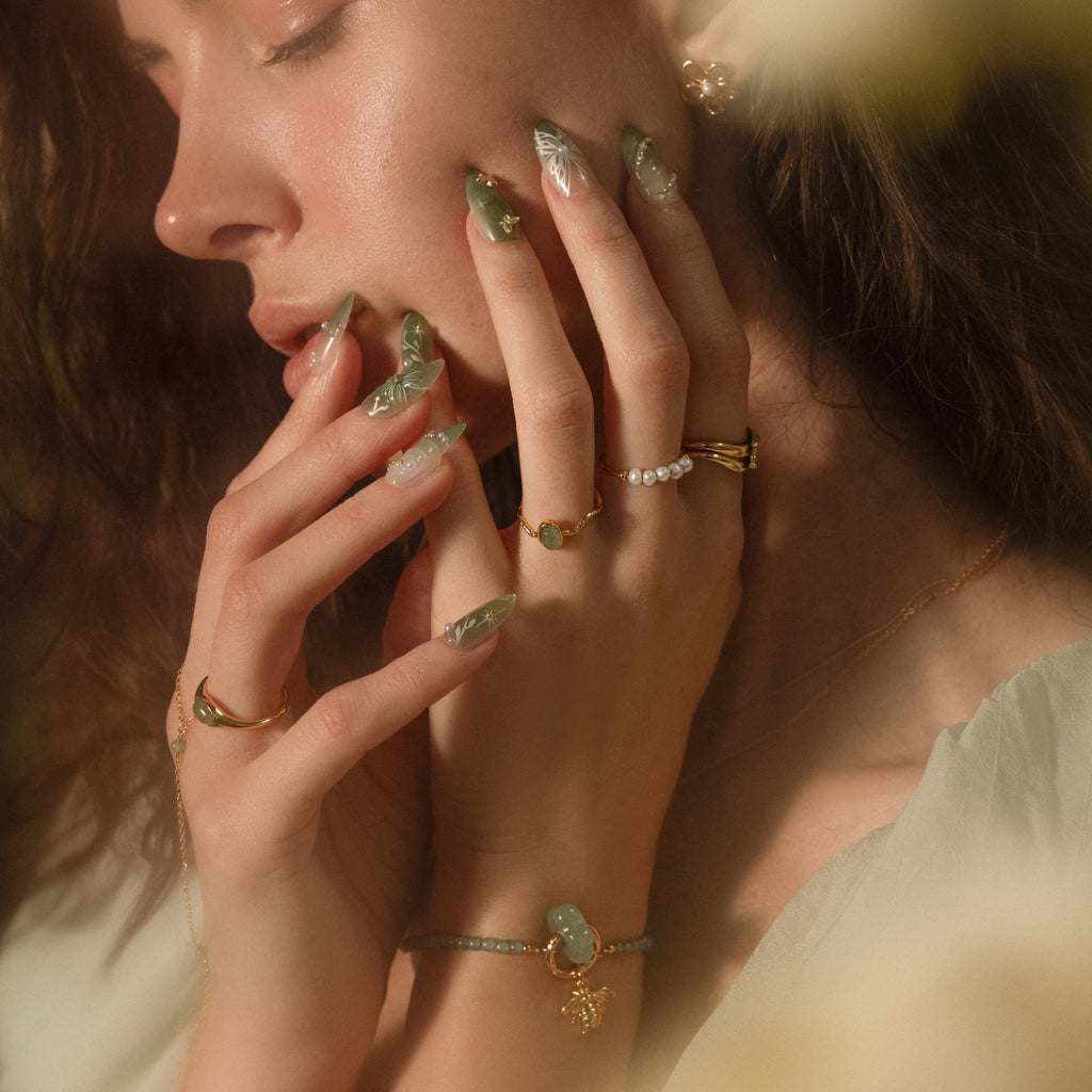 Open Sculpted Jade Ring