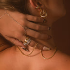 Sparkle Hand Chain Bracelet in 18K Gold