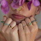 Bague fine en jade