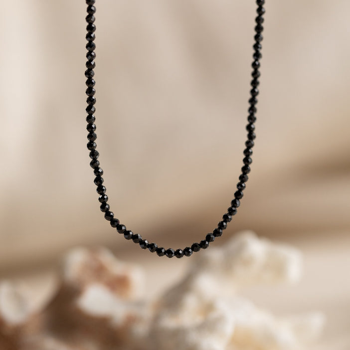 Black Abyss Beaded Necklace