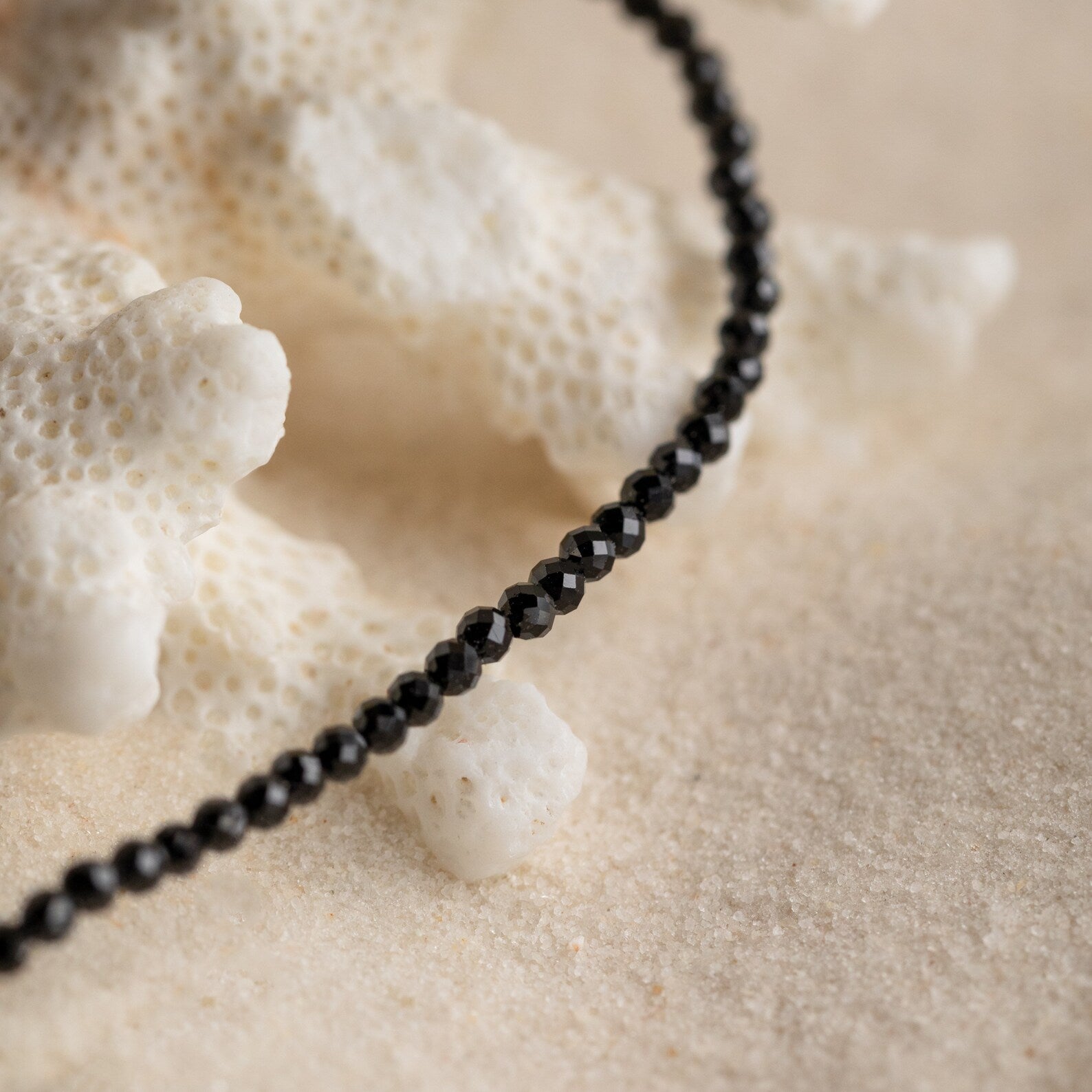 Black Abyss Beaded Necklace