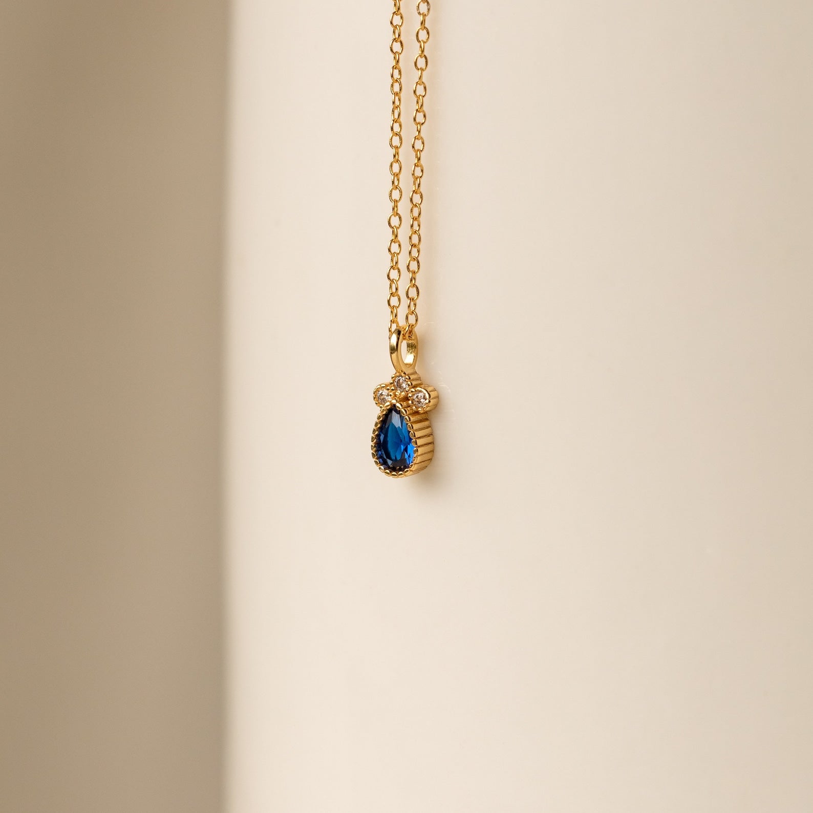 Raw Sapphire Teardrop Necklace – Fabulous Creations Jewelry