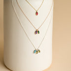 Marquise Birthstone Pendant Necklace