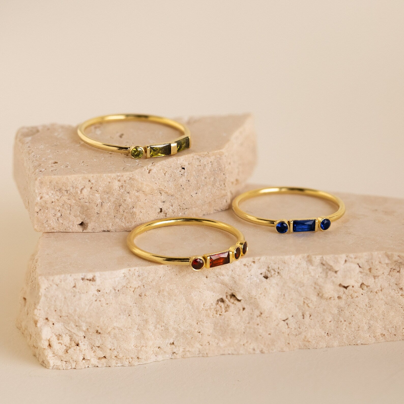 Custom Initial Morse Code Diamond Ring | Caitlyn Minimalist