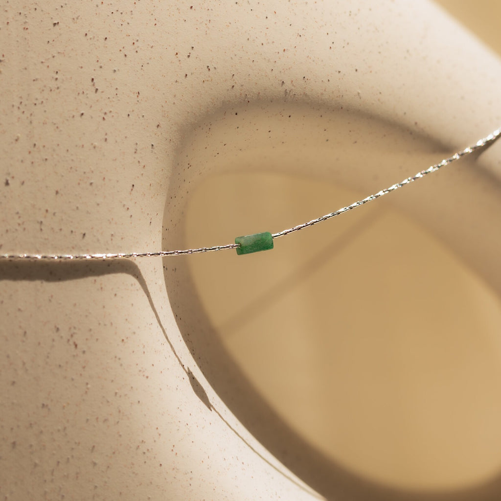 Dainty Jade Bar Necklace • NR150-Necklaces-Caitlyn Minimalist