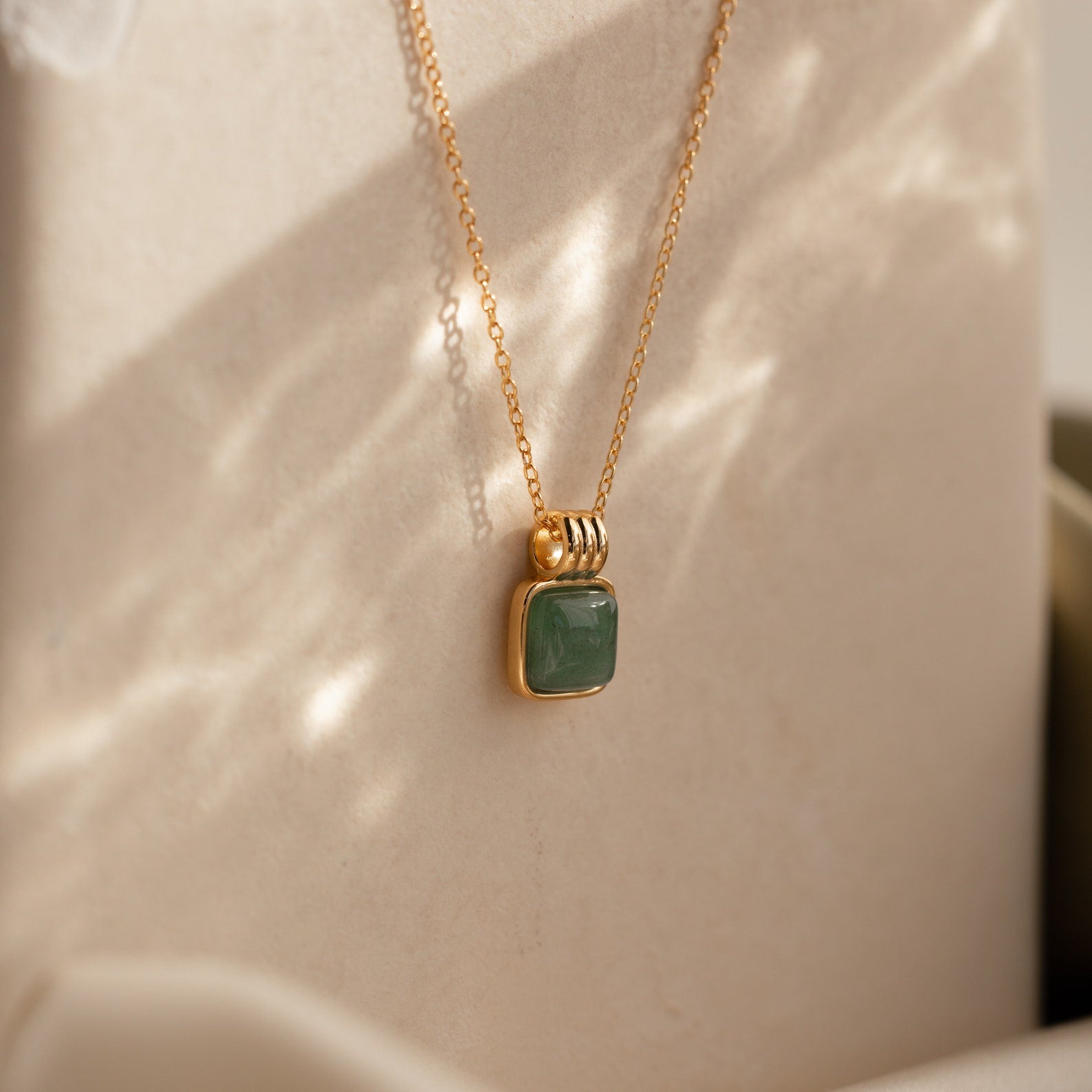 Jade Pendant Necklace • NR151-Necklaces-Caitlyn Minimalist