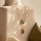 Jade Pendant Necklace • NR151-Necklaces-Caitlyn Minimalist