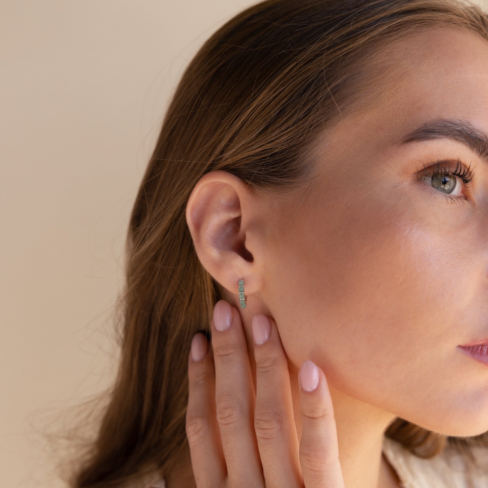 Jade Huggies-Earrings-Caitlyn Minimalist