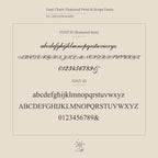 Font chart displaying two fonts: a cursive style (Font 67) and a clean, sans-serif style (Font 33), perfect for customizing your Traditional Ribbed Initial Necklace.