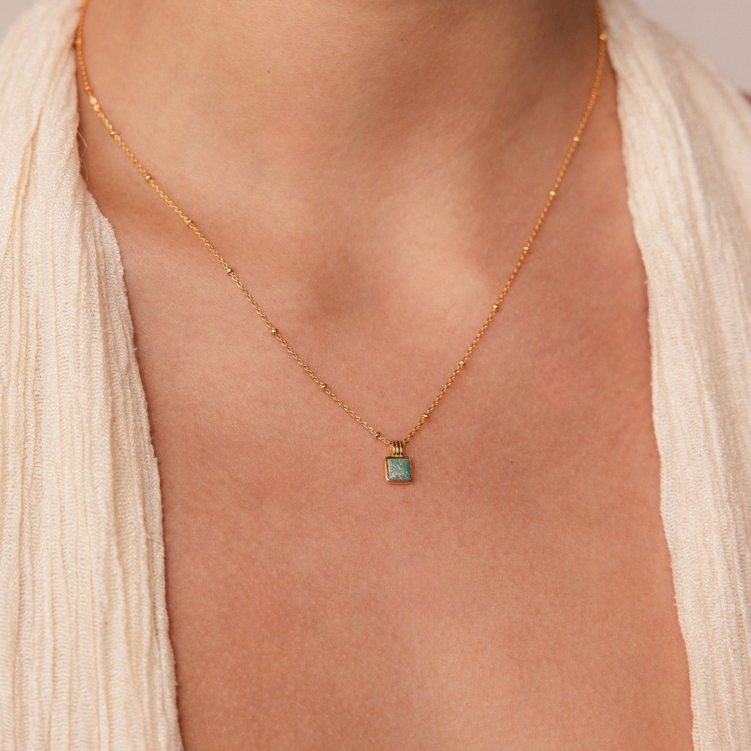 Garden Green Opal Necklace