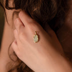 Aura Seafoam Charm in 18K Gold