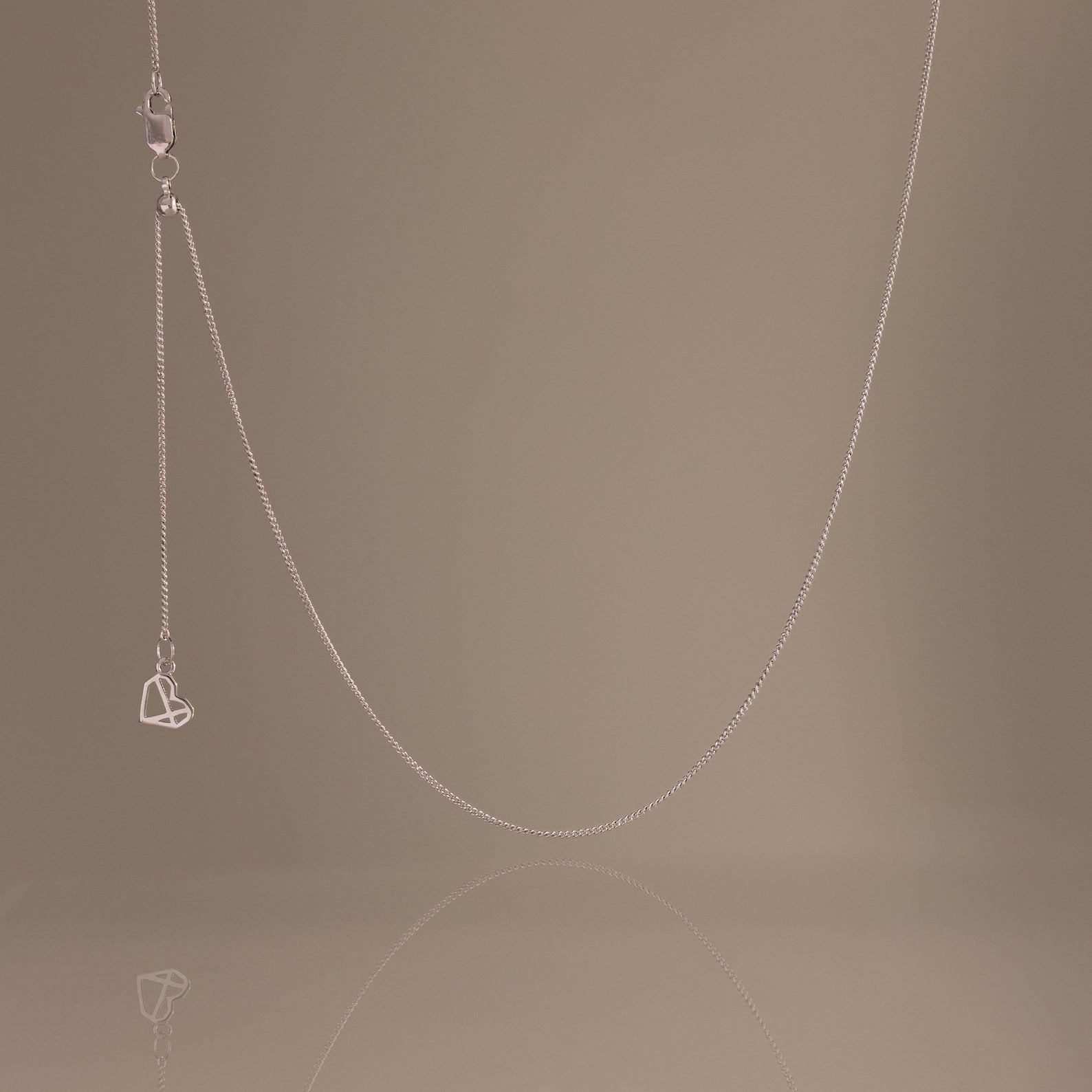 Adjustable Chain Necklace in Silver