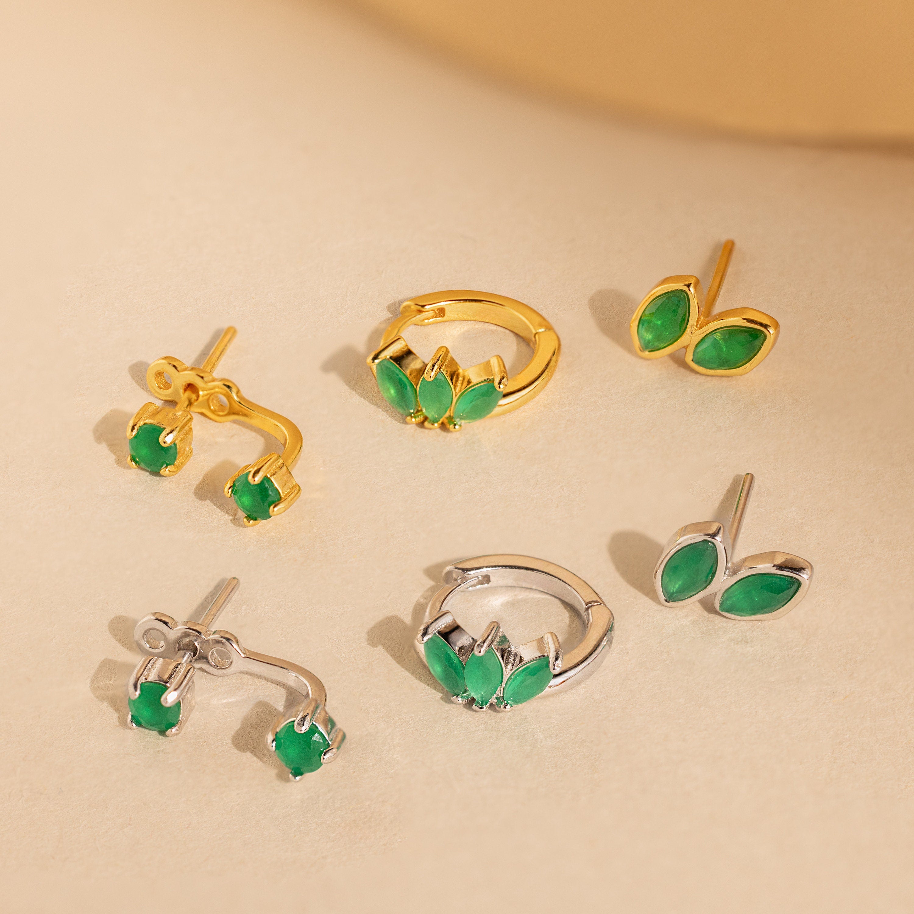 Jade Earrings Set