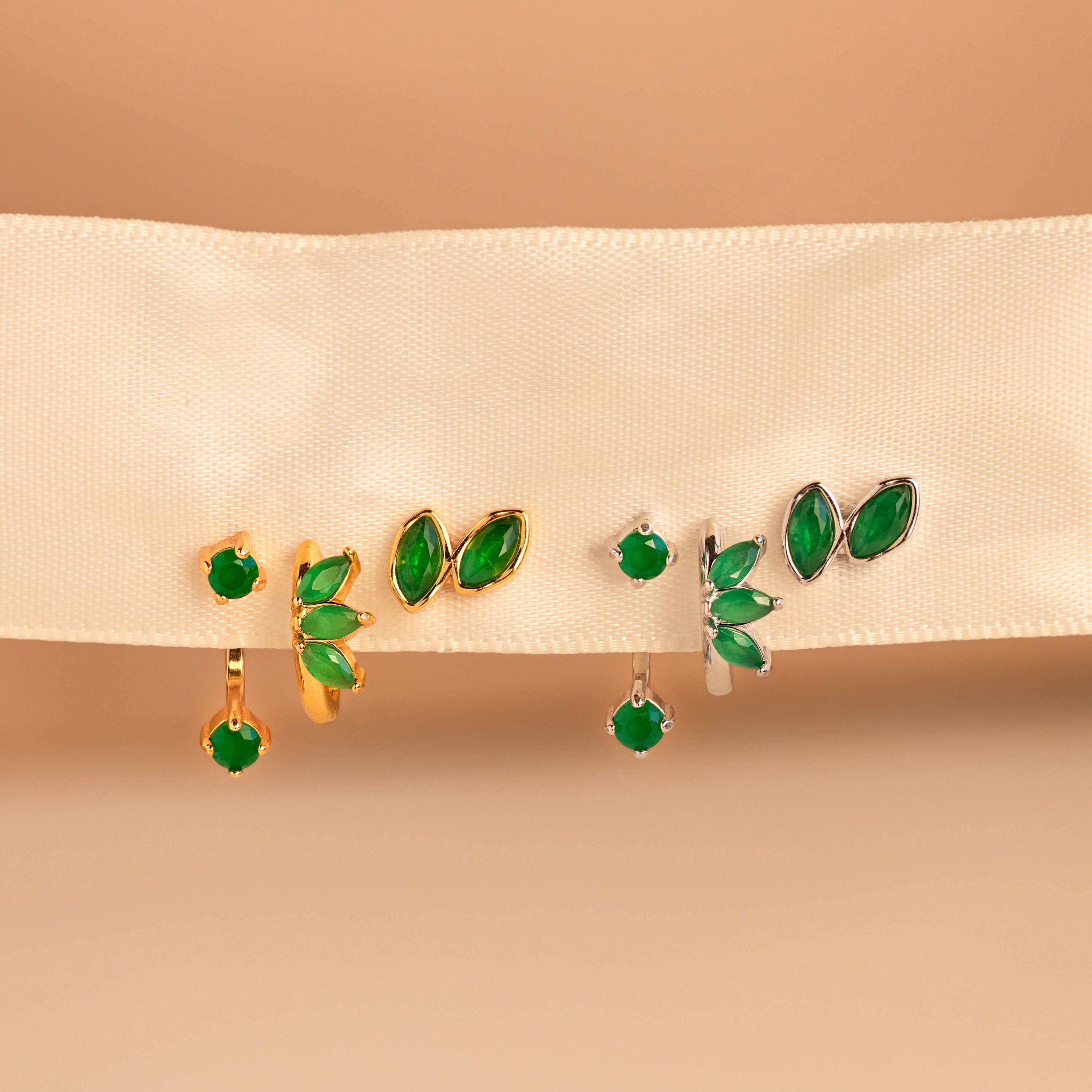 Jade Earrings Set-Earrings-Caitlyn Minimalist